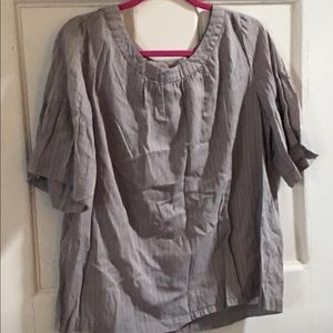Grey cotton blouse